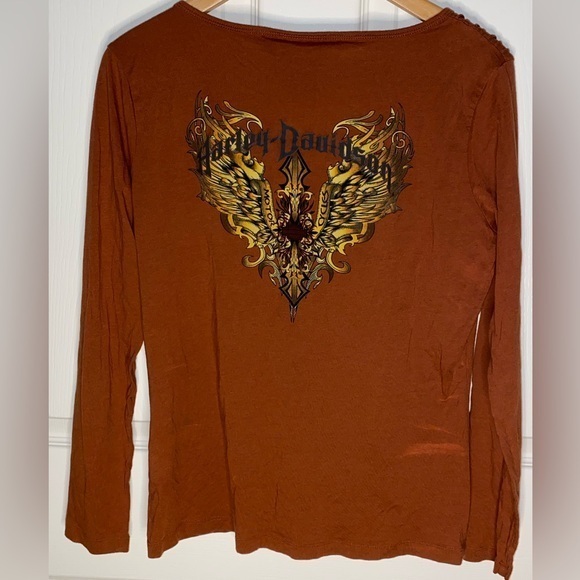 Harley-Davidson Womenâs Long Sleeve Shirt, Motorcycle Top, Biker Chick